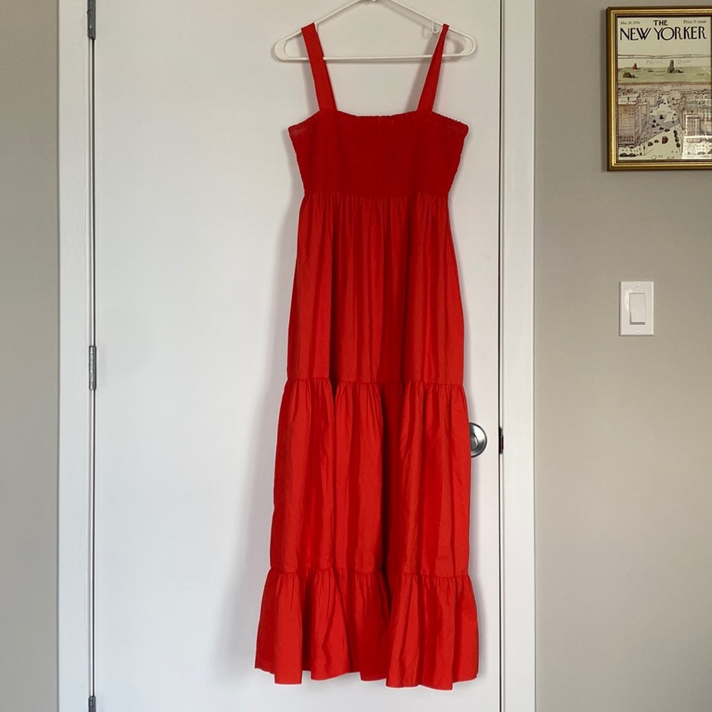 Zara Smocked Maxi Dress